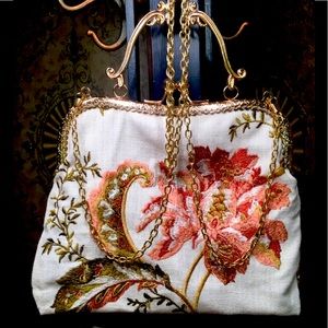 Ladies small floral purse handmade